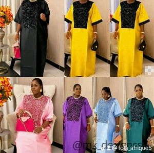 Bridal satin with velvet sequence dress